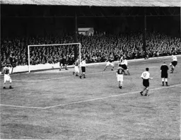 Joe Arnison fires in a shot
