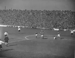 The Luton forwards try to break the stalemate