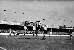 Johnny Downie and George Cummins give the Swansea defence a worrying moment