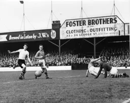 John Groves watches the ball