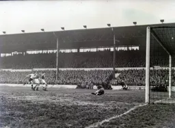 Mike Cullen sees this effort well saved by the keeper