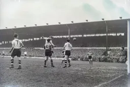 John Groves sends a header towards goal but no joy