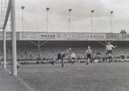 Peter MacEwan`s shot beats John Thompson for Town`s third goal