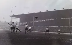 Bob Morton shoots and the fourth goal is on its way