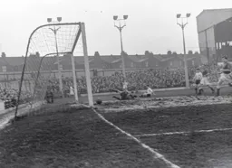 Gordon Turner reduces the two goal deficit with Town`s first goal