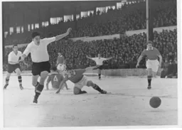 Gordon Turner keeps his feet on the icy surface