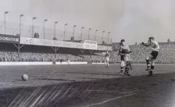 Tony Gregory tries a shot at goal