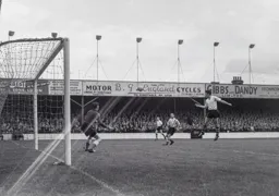 A free header for Gordon Turner but does not result in a goal