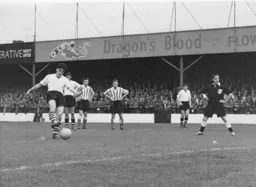 Gordon Turner scores from the penalty spot