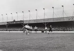 Gordon Turner scores his second and the Town`s third goal from the penalty spot
