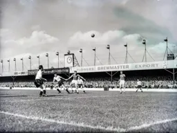 John Groves lifts the ball high towards the goal