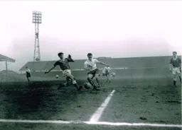 Dave Pacey puts in a block