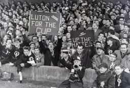 These happy Hatters had plenty to cheer about