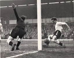 Brendan McNally clears the ball off the line