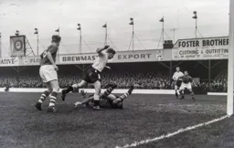John Kilgannon about to go in for a possible loose ball