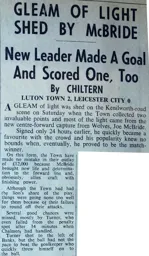 Match Report: Luton Town FC vs Leicester City (27 Feb 1960)