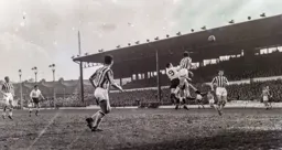 Joe McBride competes in the air