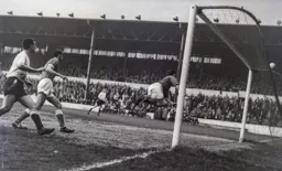 The ball flies over