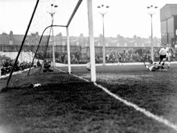 Alwyn McGuffie scores the Town's first goal