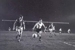 Brendan McNally tries to stop the a cross