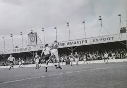 Gordon Turner misses the ball