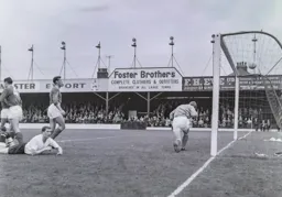 Jack Lornie sees the ball go over the top
