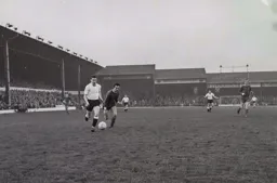 Harry Walden has the beating of the Grimsby full-back