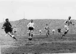 Stanley Matthews hammers the final nail in the coffin with Stoke's second goal