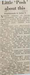 Match Report: Peterborough United vs Luton Town FC (2 Nov 1963)