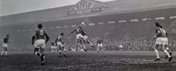 John O'Rourke shows his heading ability
