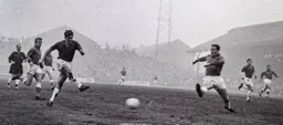 John O'Rourke smashes a shot past Fulham's George Cohen