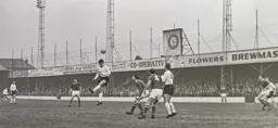 John O'Rourke wins a header