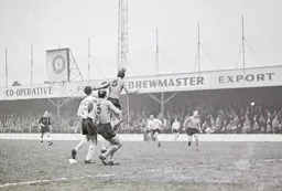 The ball is headed clear this time