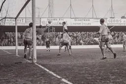 John Reid puts in a header