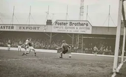 John O'Rourkes shoots home the Town's first goal