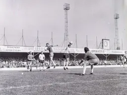 John O`Rourke finds the ball just out of reach on this occasion