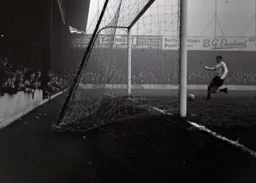 Derek Kevan taps the ball in from close range for the Town`s second goal