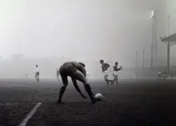 Rovers keeper Jim Cumbes goes to gather the ball
