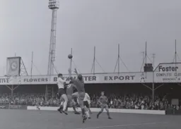 Terry Branston and Tony Read combine to stop Ernie Phythian