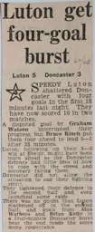 Match Report: Luton Town FC vs Doncaster Rovers (25th Oct 1967)