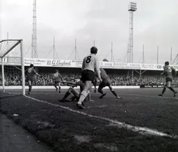 Ian Buxton can only watch as the Workington defence clears the ball