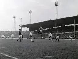 Gordon Morritt jumping catch denies Brian Lewis and Laurie Sheffield