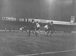 Keith Allen and Laurie Sheffield search for the ball