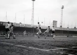 The ball just eludes Mike Keen