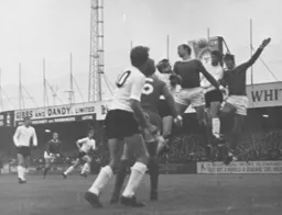 Chris Nicholl beats Malcolm Macdonald in the air