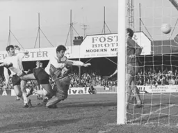 Alan Slough heads home the late equaliser