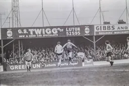 Matt Tees appears to have closed his eyes to head the ball