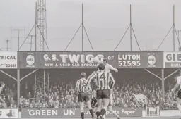 Matt Tees heads for goal