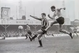 Matt Tees with a flying shot