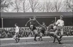 The Bury keeper safely gathers the ball this time